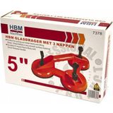 Glasdrager / Zuignap - 3 Zuignappen - 130 kg