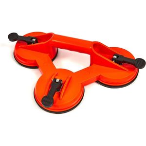 Glasdrager / Zuignap - 3 Zuignappen - 130 kg