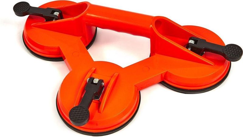 Glasdrager / Zuignap - 3 Zuignappen - 130 kg