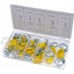 26 Delig Slangklem Assortiment met Vleugelmoer