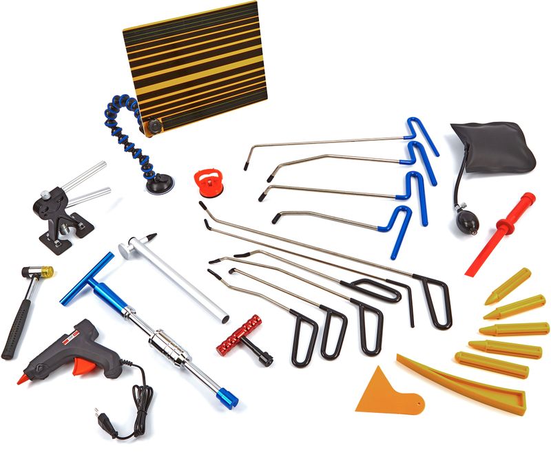 PROFI - 85-Delige Uitdeukset - Gereedschap voor Auto en Motor - Inclusief Lijmpistool