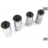 HBM - Draadeind Uitdraaiset - 4 Delig - Geschikt voor 6 tot 12 mm