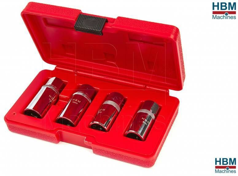 HBM - Draadeind Uitdraaiset - 4 Delig - Geschikt voor 6 tot 12 mm