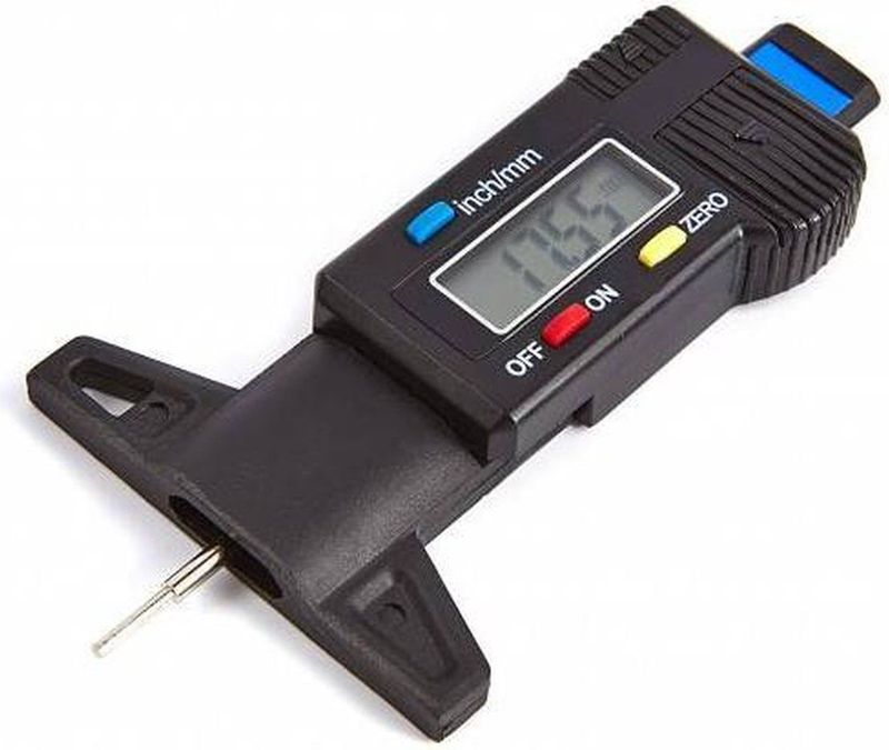 HBM - Digitale Bandenprofielmeter - Meetbereik 0,01mm tot 26mm - Nauwkeurige Aflezing 0,01mm