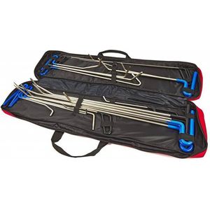 HBM - 21 Delige Set Uitdeukstaven - Professionele Kwaliteit - Inclusief Draagtas