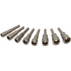 HBM 8er-Pack magnetische Steckschlüssel mit HEX-Schaft