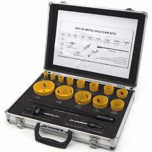 HBM 16 Delige Bi-Metaal Gatzagenset