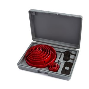 HBM - 16-delige Gatzagenset - 19-127mm Diameter - Geschikt Voor Hout En Gips