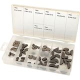 80 Delig Halve Maan Spie Assortiment - Inhoud 10 x 3 x 5 mm - 10 x 4 x 5 mm - 10 x 3 x 6,5 mm - 10 x 4 x 6,5 mm - 10 x 4 x 7,5 mm - 10 x 5 x 7,5 mm - 10 x 5 x 9 mm - 10 x 6 x 9 mm