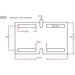 HBM Type 5 - 125 mm Boorklem