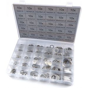 300 Delig Aluminium ringen Assortiment