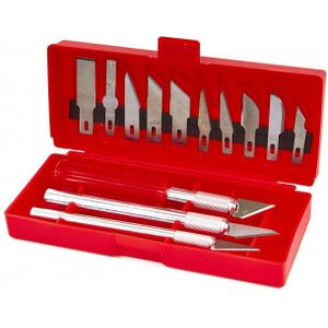 Klusmessen - Handvaten - Aluminium - Inclusief 3 Handvaten en 11 Scalpels