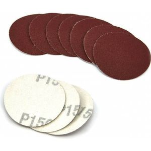 HBM 10 Delige set 50 mm Schuurschijfjes met Klittenband