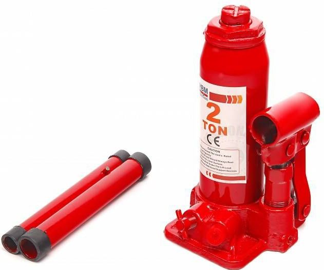 HBM - 2 Ton Potkrik - Compact - Stevig - Stalen Basis