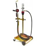 HBM - Mobiele Persluchtpomp - Geschikt voor Oliën - Digitale Debetmeter - Verrijdbaar