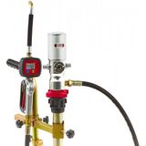 HBM - Mobiele Persluchtpomp - Geschikt voor Oliën - Digitale Debetmeter - Verrijdbaar