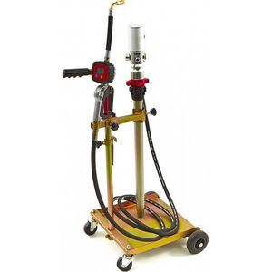 HBM - Mobiele Persluchtpomp - Geschikt voor Oliën - Digitale Debetmeter - Verrijdbaar