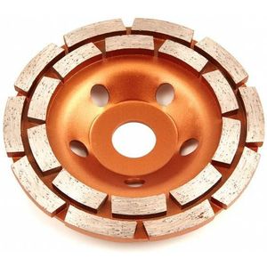 HBM - 125 mm Diamant Komschijf - Dubbele Rij - Geschikt voor Nat en Droogslijpen