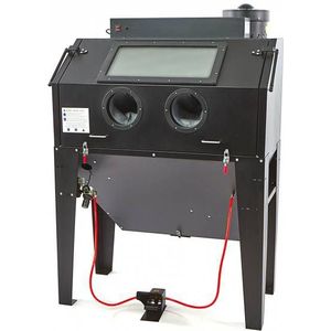 HBM SBC 500 straalcabine met afzuiging CE ZWART