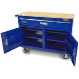 HBM 117 cm Professionele Verrijdbare Gereedschapswagen / Werkbank Blauw