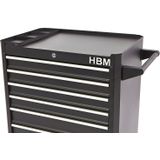 HBM - Gereedschapswagen - Zwart - 7 Laden - 66 cm