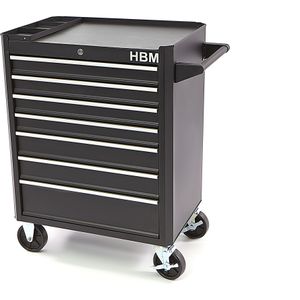 HBM - Gereedschapswagen - Zwart - 7 Laden - 66 cm