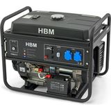 HBM 5500 Watt Generator, Aggregaat Met 390cc OHV-Benzinemotor, 2 x 230V / 12 V