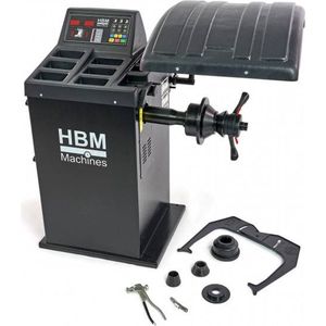 HBM PROFI Bandenbalanceermachine - Zwart - Staal