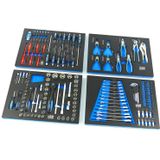 HBM 154-delige PREMIUM gereedschapswagen BLAUW