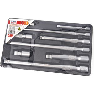 Professionele Verlengstukkenset - Kogelkoppen - CRV - 9 Delig