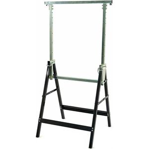 Opvouwbare Werkbank Met 2-In-1 Platform En 2 Verstelbare Hoogtes Garagezaagstandaard Draagbare Werktafel 200kg Draagvermogen Zwart