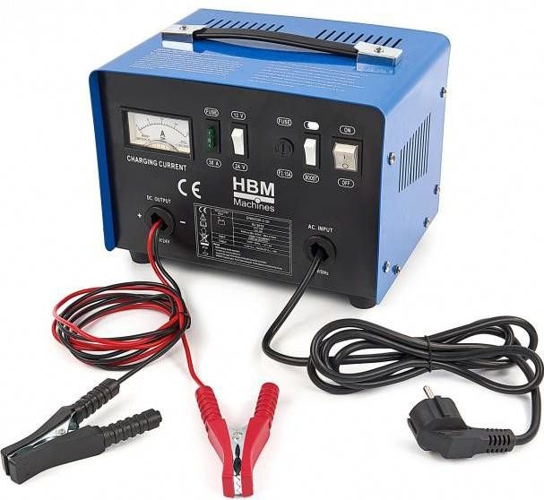 HBM - Professionele Acculader - 12 24 Volt - Robuust Frame - Snelle Oplading
