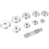 10-Delige Wiellager en Packingmontageset - Kunststof Koffer - Aluminium