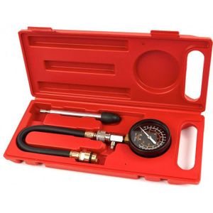 Compressiemeter - Voor Benzinemotoren - Compleet - Makkelijk Afleesbaar