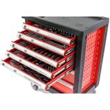 HBM - 196-delige Gereedschapswagen - Rood - Hoogwaardig Gereedschap