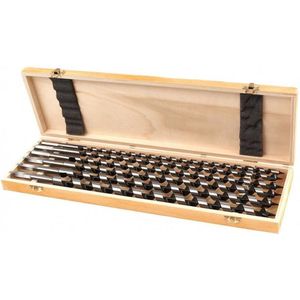 Slangenboren Set - 6 Delig - 460 mm - Hout - Houten Opbergkist