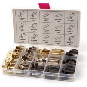 HBM - Plankdragers - Transparant - Messing, Nikkel, Brons - 12 Stuks