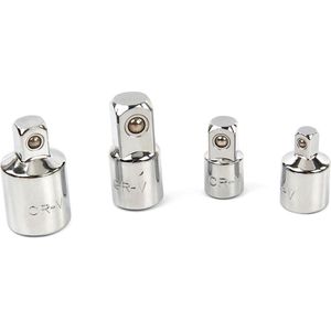 HBM - 4-delige Adapterset - Verloopdoppen - Inclusief 1/4" naar 3/8"