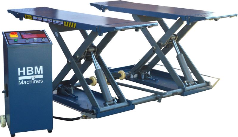 HBM - 3 Ton PROFI - Autopoetsbrug - Staal - 230 Volt