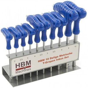 HBM 10-delige METRISCHE T-grepen INBUS set
