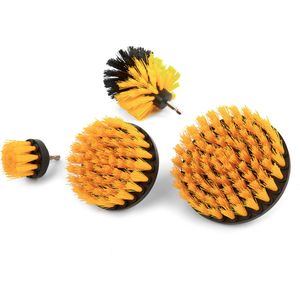 4 Delige Borstelset - Schoonmaak - Voor in de Boormachine - Kleur: Divers