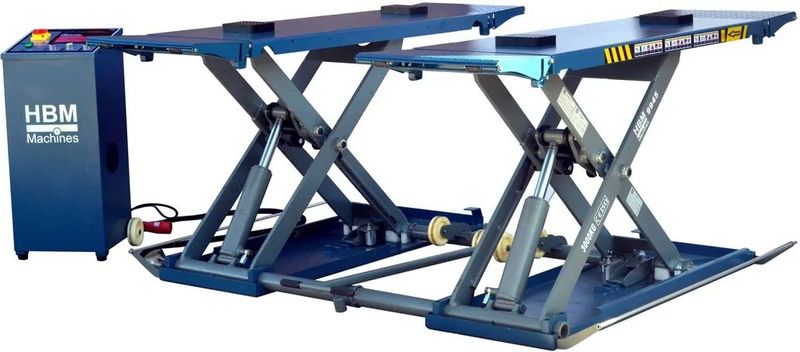 HBM - 3 Ton PROFI - Autopoetsbrug - 400 Volt - Hefcapaciteit 3000 kg - Maximale hefhoogte 1000 mm