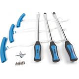 HBM - 13-delige Bandenlichters en Velgbeschermers Set - Kleur: Zwart - Materiaal: Kunststof