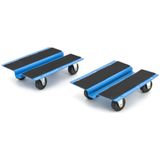 Verplaatsers - Set van 2 - Capaciteit 250 Kg - 250 x 200 mm