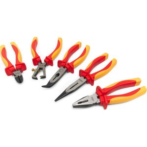 HBM - 5 Delige VDE Tangenset - Geel - Oranje - Hoogwaardig Metaal