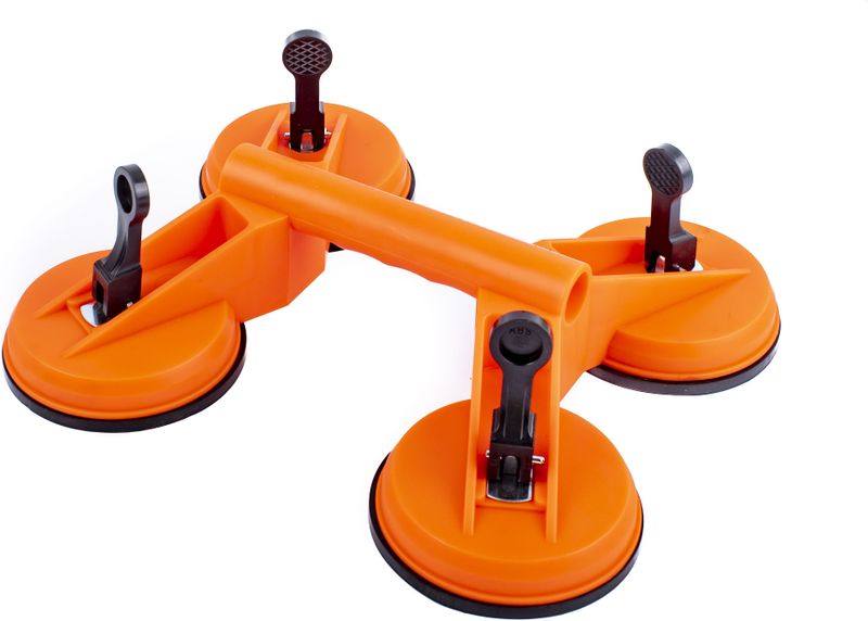 Glasdrager / Zuignap met 4 Koppen En 150 Kg Draagcapaciteit