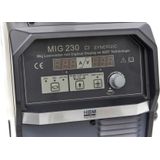 HBM 230 CI Synergic Mig Lasinverter met Digitaal Display en IGBT Technologie Zwart
