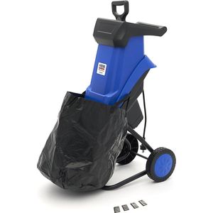 Elektrische Hakselaar 2500W - Tuinhakselaar / Houtversnipperaar Voor 40 Mm Takken en Inclusief 2 Sets Messen