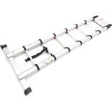 HBM - Professionele Telescoopladder - Aluminium - Max. Werkhoogte 3.80 m