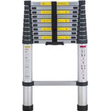 HBM - Professionele Telescoopladder - Aluminium - Max. Werkhoogte 3.80 m